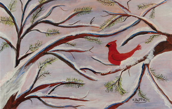 Winter Cardinal by Margaret Pappas