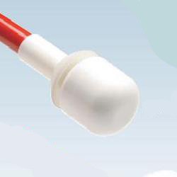 Ambutech roller cane tip, rounded cylindrical shape