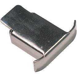 Metal, rectangular, magnetic seam guide on white background.